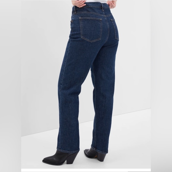 NWT Gap High Rise Cheeky Straight Jeans Size 29/8 Long - Picture 12 of 13